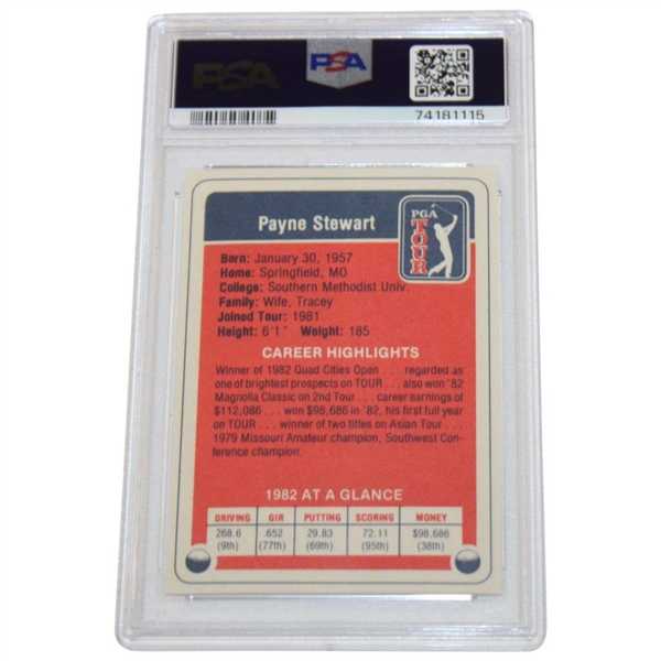Payne Stewart 1983 Miller Press PGA Tour Hand Cut Rookie Card PSA Graded 7 #74181115
