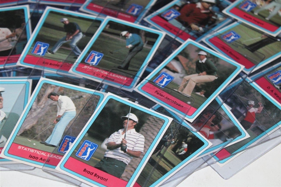 Set of 1983 Miller Press PGA Tour Cards Sans Payne Stewart