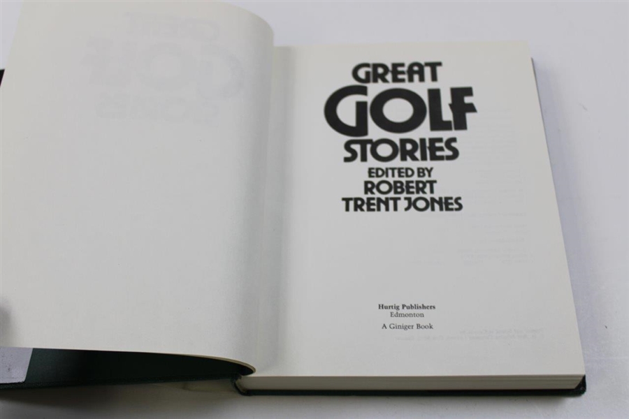 1982 'Great Golf Stories' Signed By Author Robert Trent Jones