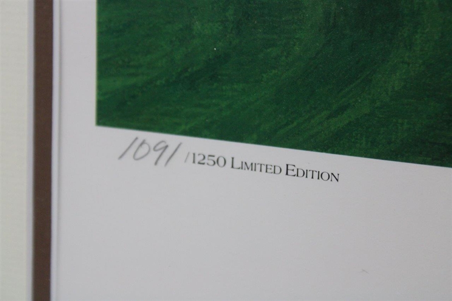 Augusta National GC Hole 13 Azalea Ltd Ed Print #1091/1250 Signed by Artist Linda Hartough