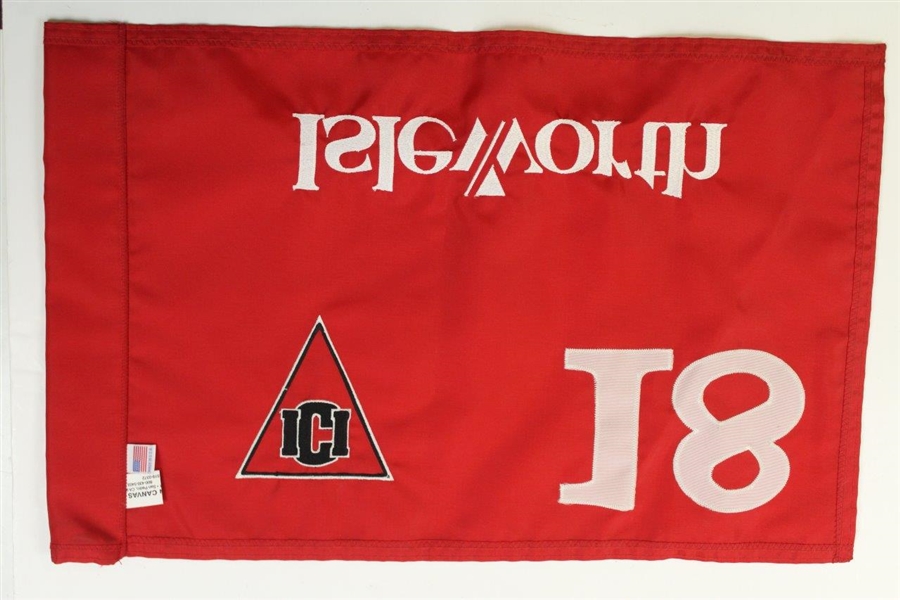 Isleworth Collegiate Invitational Red Embroidered 18th Hole Flag