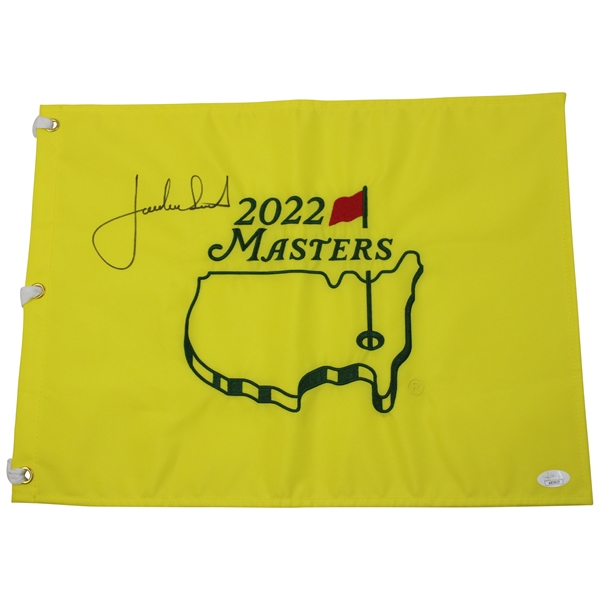 Jordan Spieth Signed 2022 Masters Flag JSA #AR55627