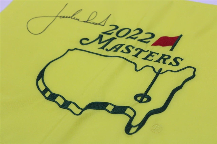 Jordan Spieth Signed 2022 Masters Flag JSA #AR55627
