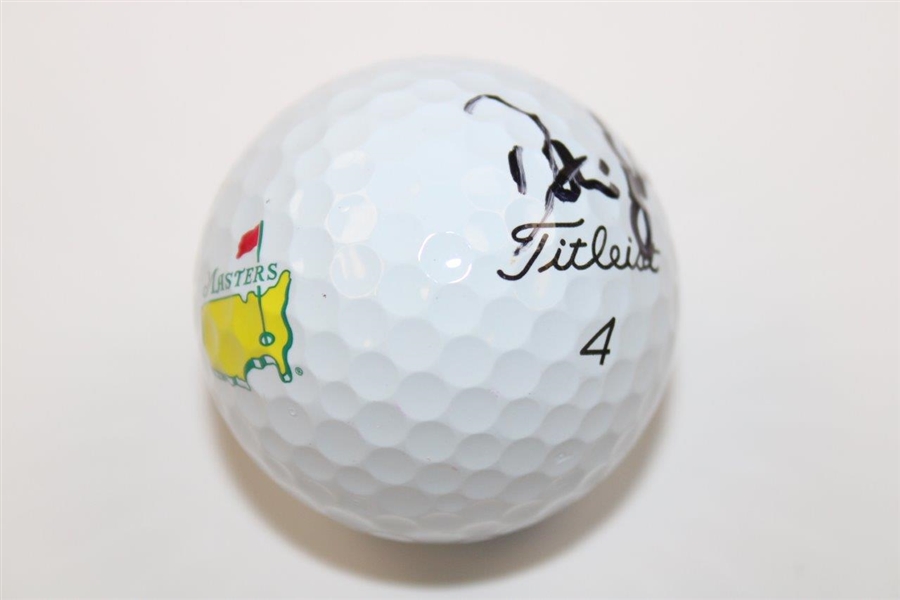 Dustin Johnson Signed Masters Logo Golf Ball JSA #VV50257
