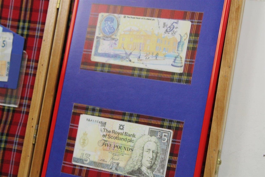 Jack Nicklaus Signed Royal Bank Of Scotland 5lb Note W/ Display & Box JSA ALOA