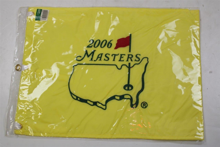 2004 & 2006 Masters Tournament Embroidered Flags in Package - Phil Mickelson Wins