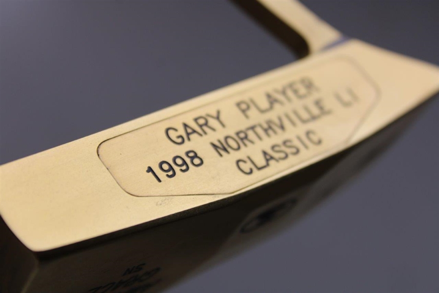 Champion Gary Player 1998 Nothville LI Classic Winner Bobby Grace Gold Plated Putter - Final Pro Win