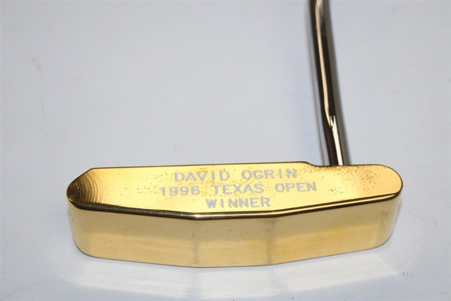 David Ogrin 1996 Texas Open Winner Bobby Grace Gold Plated Putter