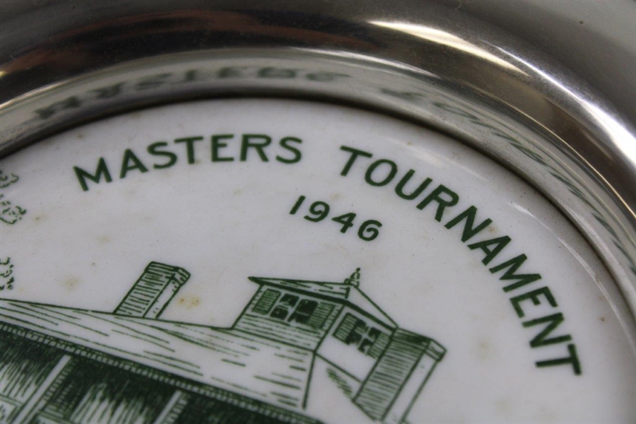 1946 Masters Players Gift Plate - Original Felt Bag