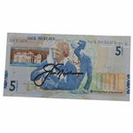Jack Nicklaus Signed Royal Bank of Scotland Five Pound Note JSA ALOA
