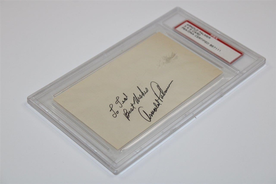 Arnold Palmer Signed & Personalized Cut Signature PSA Slabbed #B57111