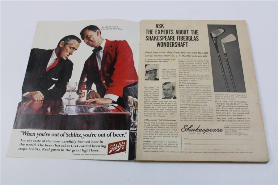 Jack Nicklaus Signed April 1967 Sports Illustrated Magazine JSA ALOA