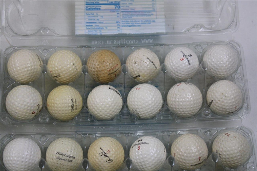 Ten (10) Dozen Player Logo Signature Golf Balls - Palmer, Trevino, Player, & More (120)