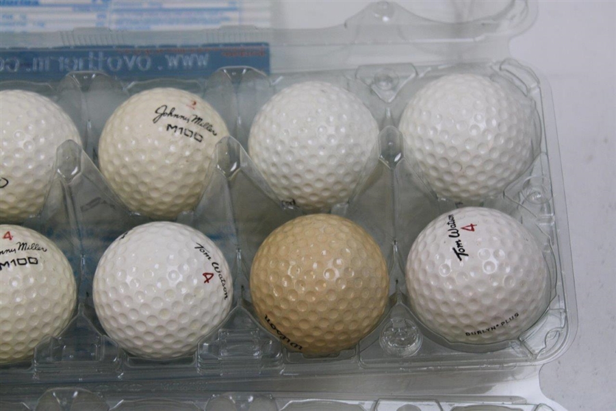Five (5) Dozen Player Logo Signature Golf Balls - Watson, Nicklaus, Miller, Casper, & Trevino (60)