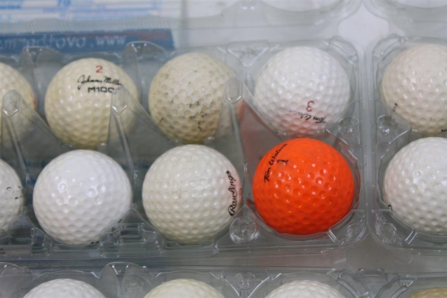Five (5) Dozen Player Logo Signature Golf Balls - Watson, Nicklaus, Miller, Casper, & Trevino (60)