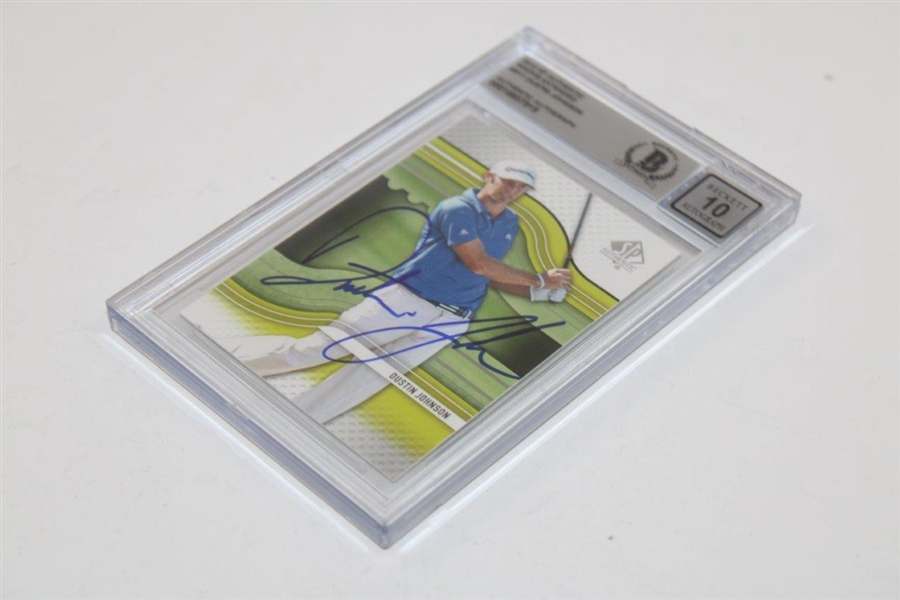 Dustin Johnson Signed 2012 SP Authentic Rookie Extended Card BGS 10 Auto #00016607919