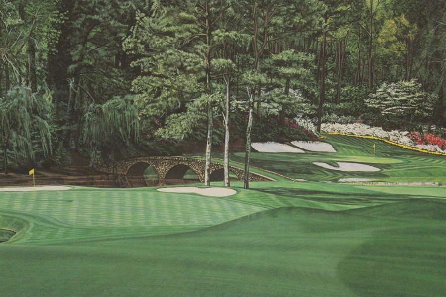 11th Hole Augusta National Golf Club 1990 Poster From Original Painting By Michael Lane