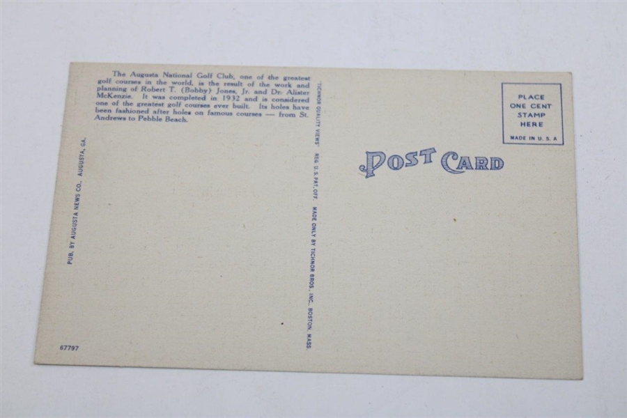 1940s Augusta National Golf Club Post Card