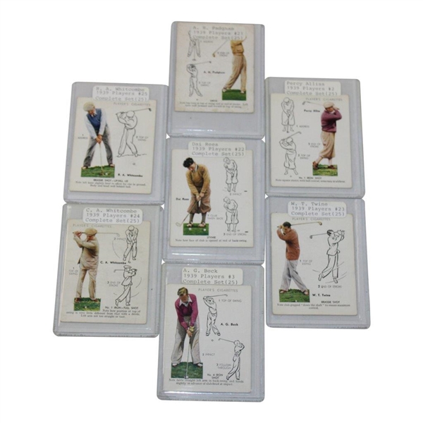 1939 Player's Cigarettes Set Of 25 Golf Cards