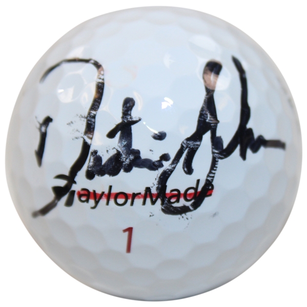 Dustin Johnson Signed Personal Used Taylormade Tour Preferred Logo Golf Ball JSA ALOA