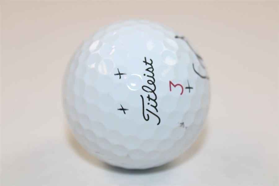 Zach Johnson Signed Personal Used Titleist Pro V1x Logo Golf Ball JSA ALOA
