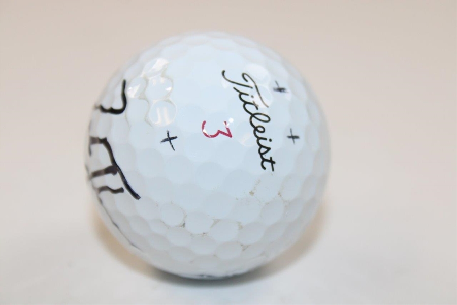 Zach Johnson Signed Personal Used Titleist Pro V1x Logo Golf Ball JSA ALOA