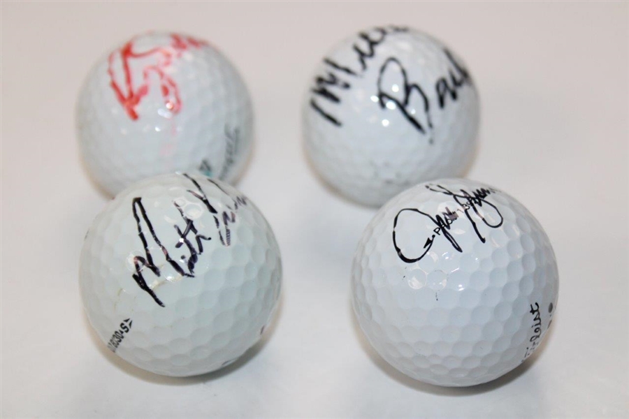 Kuchar, Barber, Sluman & Sabbatini Signed Golf Balls JSA ALOA
