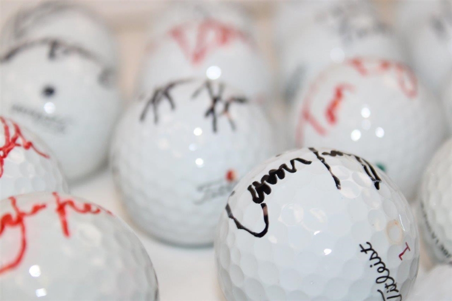 Lot of Thirty (30) Signed Personal Golf Balls JSA ALOA