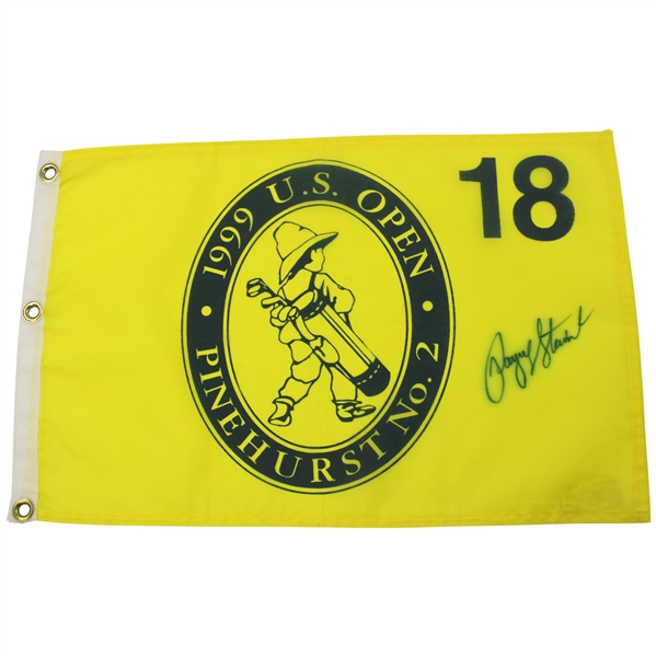 Payne Stewart Signed 1999 US Open at Pinehurst No.2 Yellow Screen Flag JSA ALOA