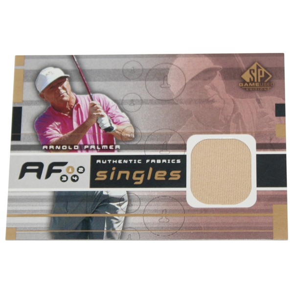 Arnold Palmer Authentic Game Used Fabrics Singles Golf Card