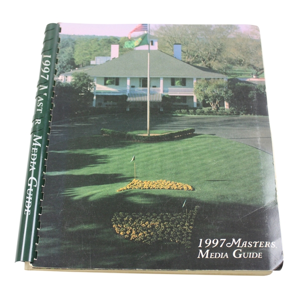 1997 Masters Tournament Official Media Guide - Tiger's First Green Jacket