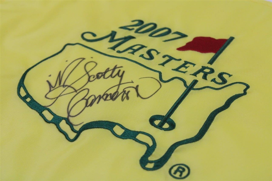 Scotty Cameron Signed 2007 Masters Tournament Embroidered Flag JSA ALOA