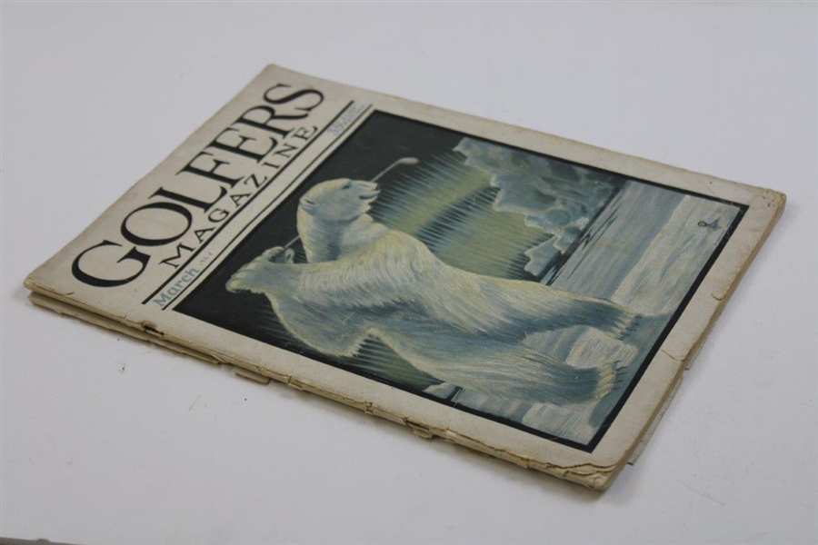 1924 March Issue of 'Golfer's Magazine'