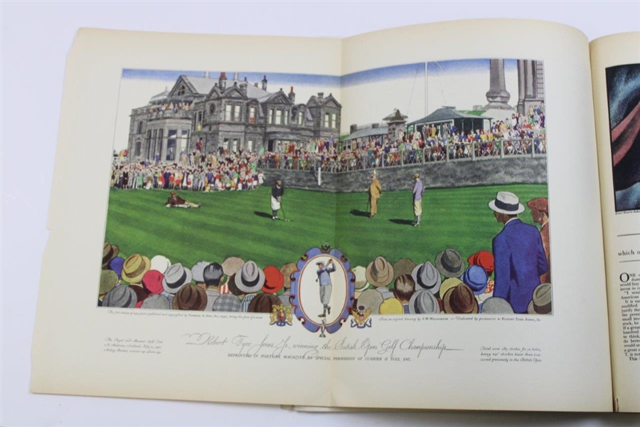 1930 Fortune Magazine w/Bobby Jones Wins The Open at St. Andrews Currier & Ives Print