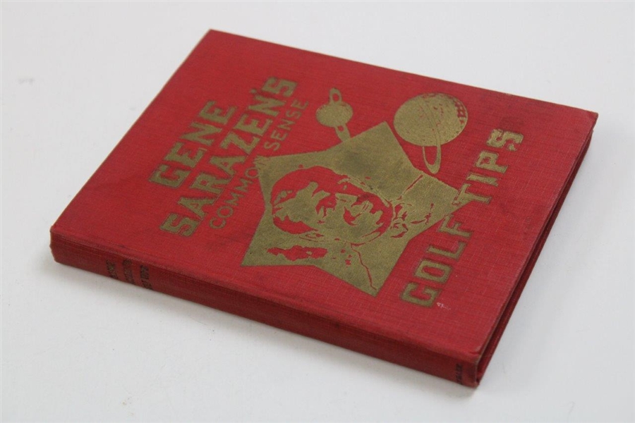 1924 'Gene Sarazen's Common Sense Golf Tips' 1st Ed Book by Gene Sarazen