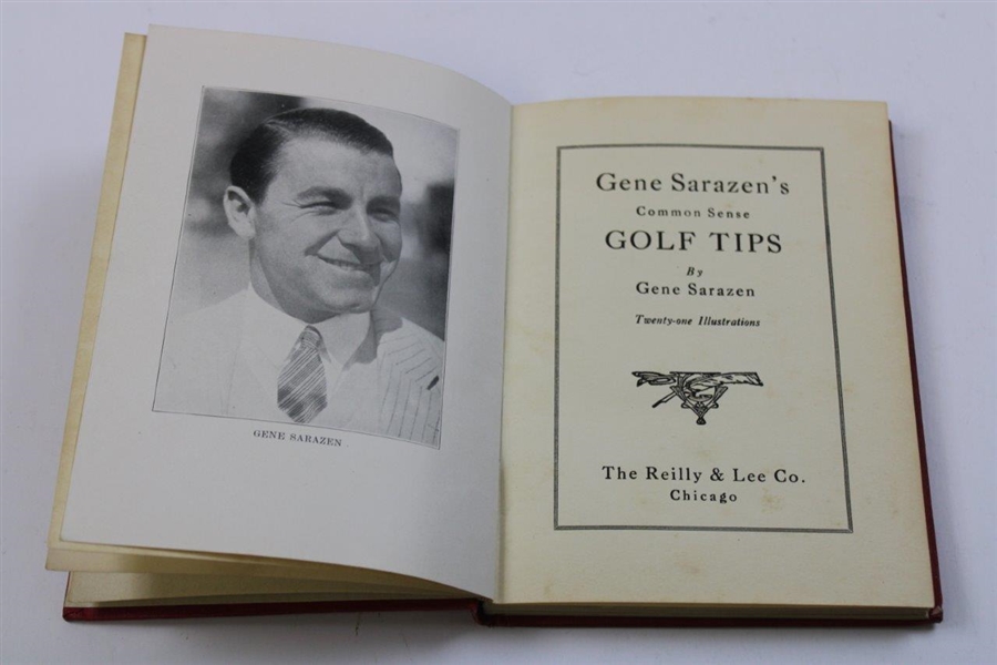 1924 'Gene Sarazen's Common Sense Golf Tips' 1st Ed Book by Gene Sarazen