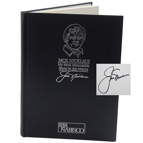 Jack Nicklaus Signed 'My Most Memorable Shots In The Majors' Book JSA ALOA