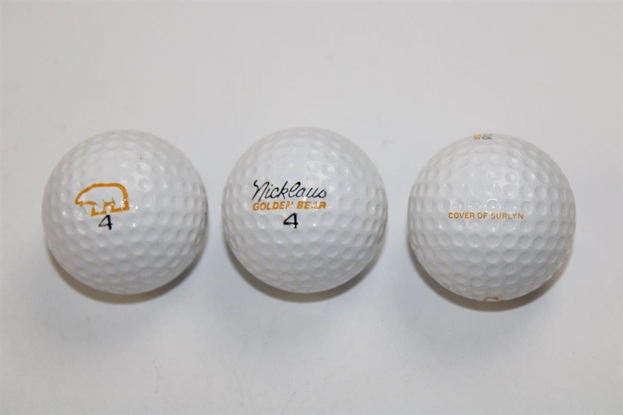 Dozen Macgregor Jack Nicklaus Golden Bear Logo Surlyn 1970’s Golf Balls w/Box