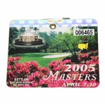 2005 Masters Tournament Series Badge #Q06465 - Tiger Woods Win