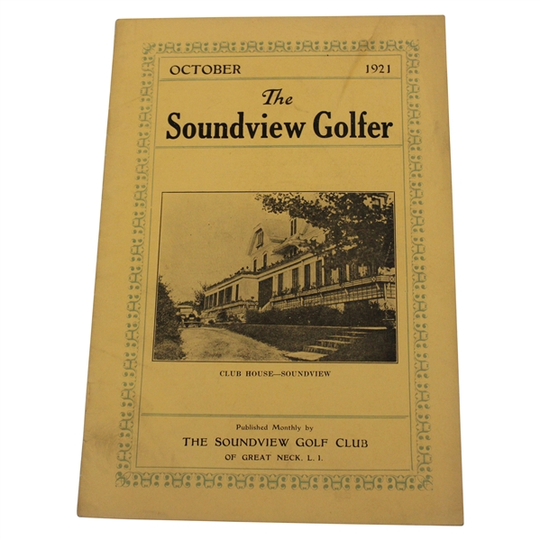 The Soundview Golfer October 1921 Booklet