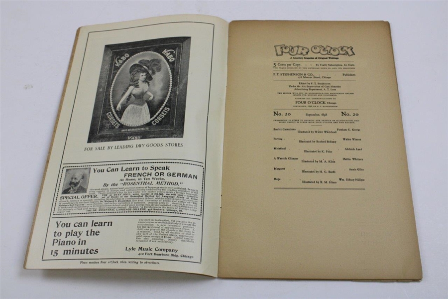 1898 'Four O'Clock' Publication/Booklet