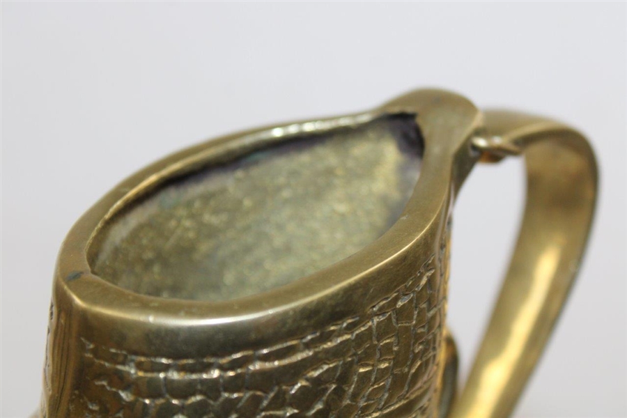 Vintage Brass Golf Bag Pencil Holder