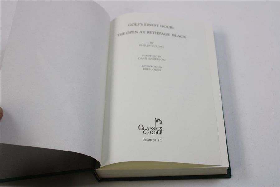 2004 'Golf's Finest Hour: The Open at Bethpage Black' 1st Ed Special LTD ED #202/300 by Philip Young