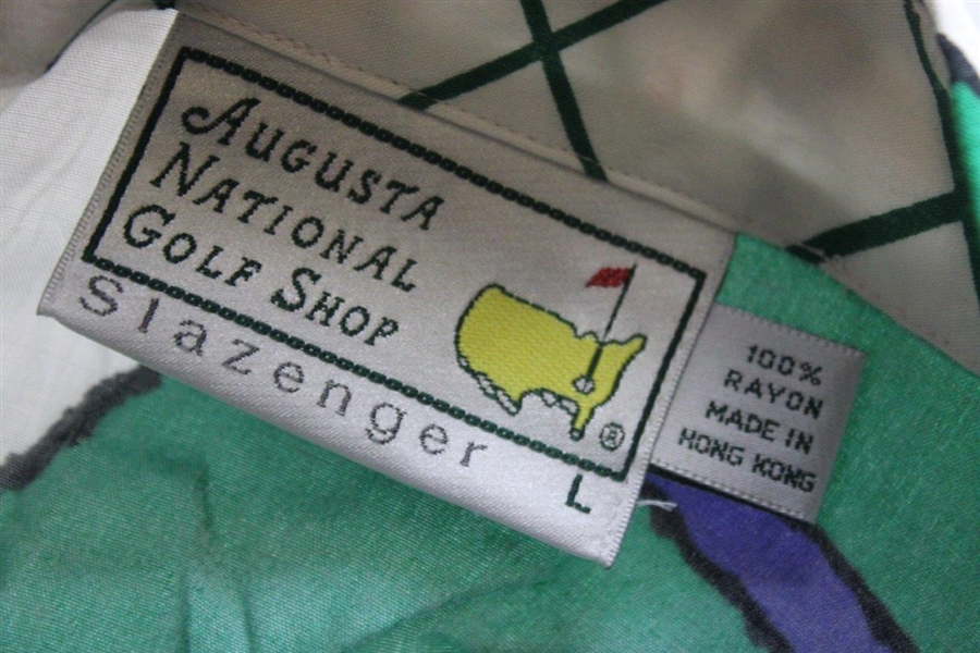 Classic Augusta National GC The Masters Slazenger Ball Marker/Tee/Ball & Scorecard Shirt - Large