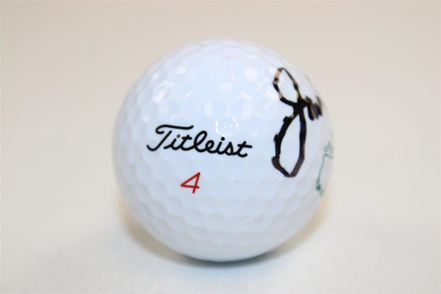 Jack Nicklaus Signed Masters Logo Golf Ball JSA ALOA