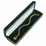 Augusta National Golf Club 10k Gold Charm Bracelet w/Velvet Box