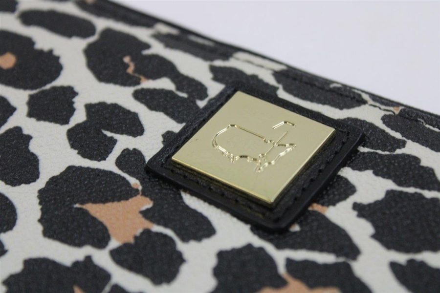 Masters Logo Cheetah/Leopard Print Wallet w/Pouch