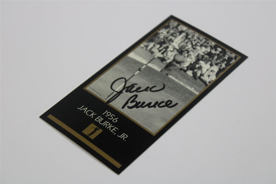 Jack Burke, Jr. Signed '1956' Champions of Golf GSV 1993 Golf Card JSA ALOA