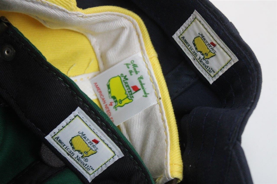 Masters Tournament Staff, Range & Litter Caddy Hats - Navy/Yellow/Green