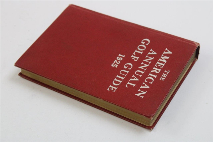 1925 'The American Annual Golf Guide' Edited By J. Lewis Brown